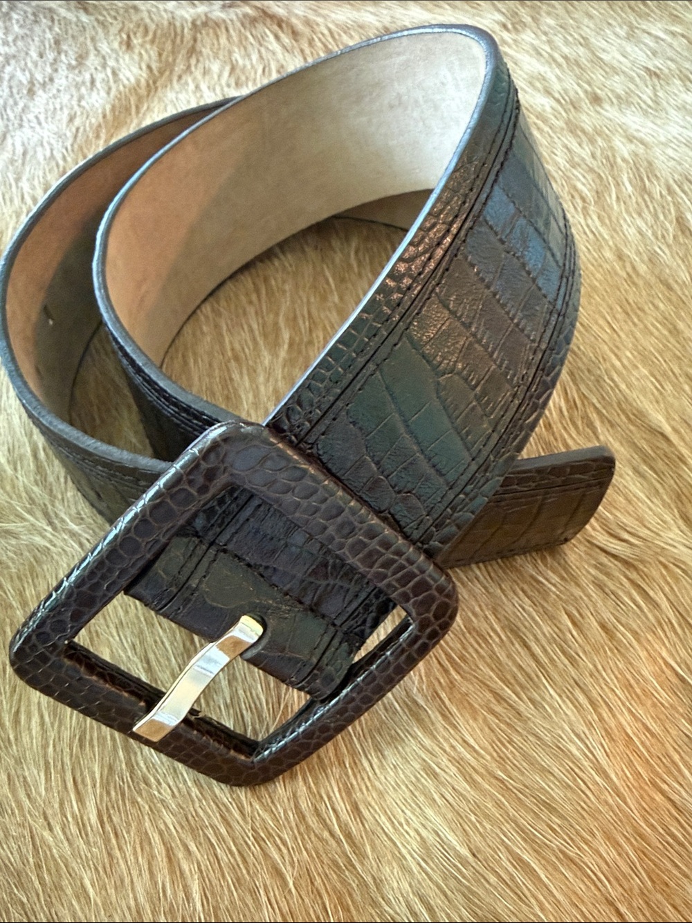 Ann Taylor Leather belt size Medium